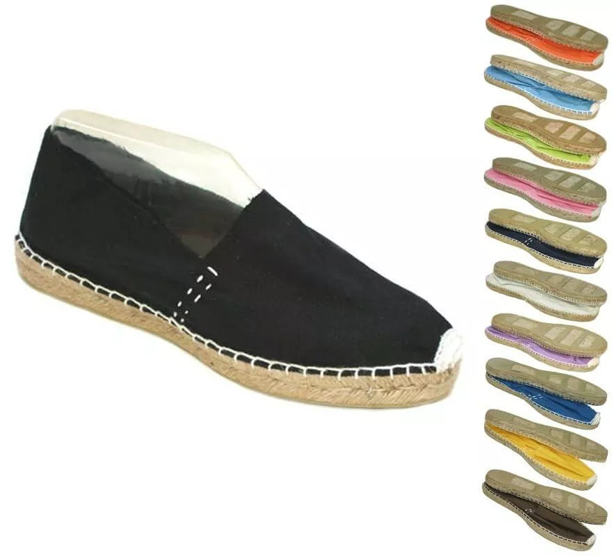 Translation missing: it.Zapatillas de esparto con costuras en varios colores