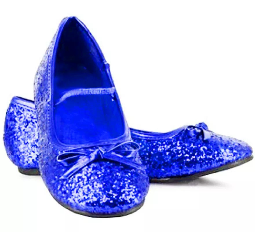 Translation missing: it.Zapatos Bailarinas Azul Purpurina en números del 22 al 41