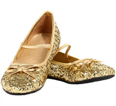 Ballerine dorate con glitter nei numeri dal 22 al 41