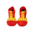 Zapatos de Payaso rojo y amarillo con lunar adulto