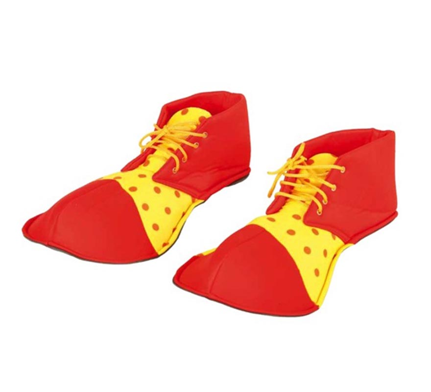 Translation missing: it.Zapatos de Payaso Rojo y Amarillo de 26 cm. Infantil