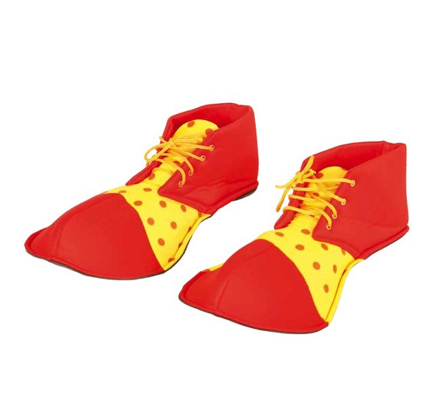 Translation missing: it.Zapatos de Payaso Rojo y Amarillo de 26 cm. Infantil