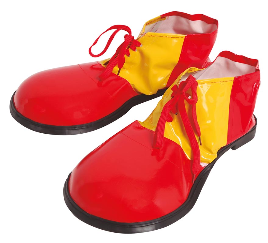 Translation missing: it.Zapatos de Payaso Rojos y Amarillos 35 cm