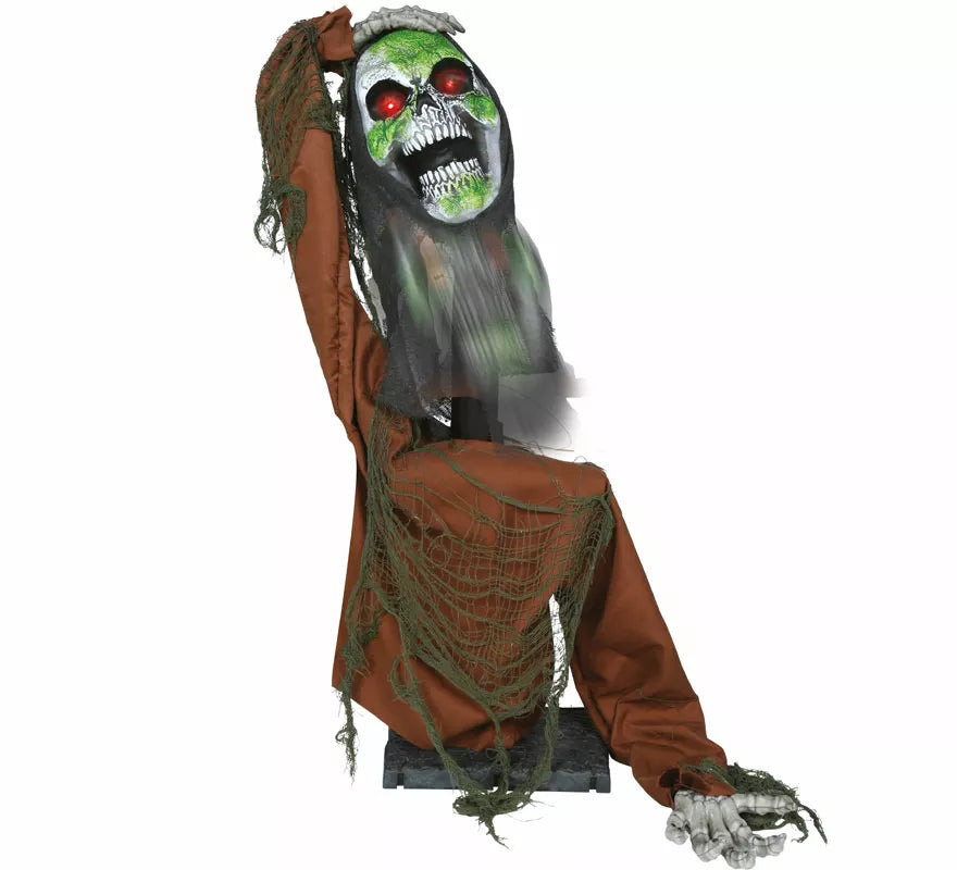 Zombie Calavera con Luz, Sonido y Movimiento de 65 cm