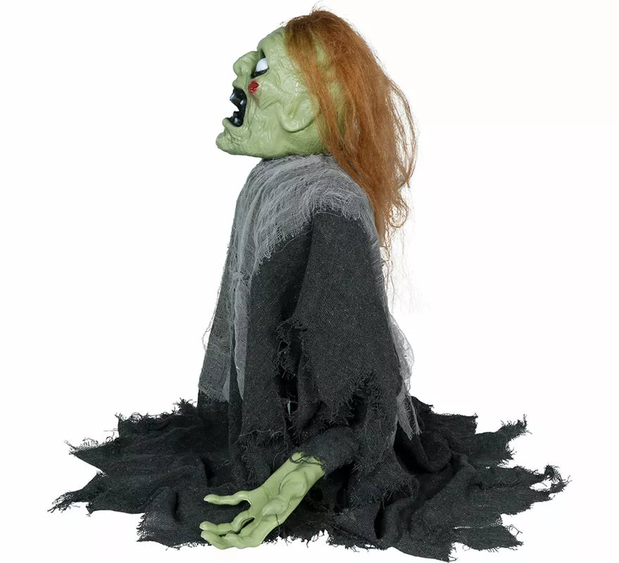 Zombie verde con Sonido y Movimiento de 64 cm