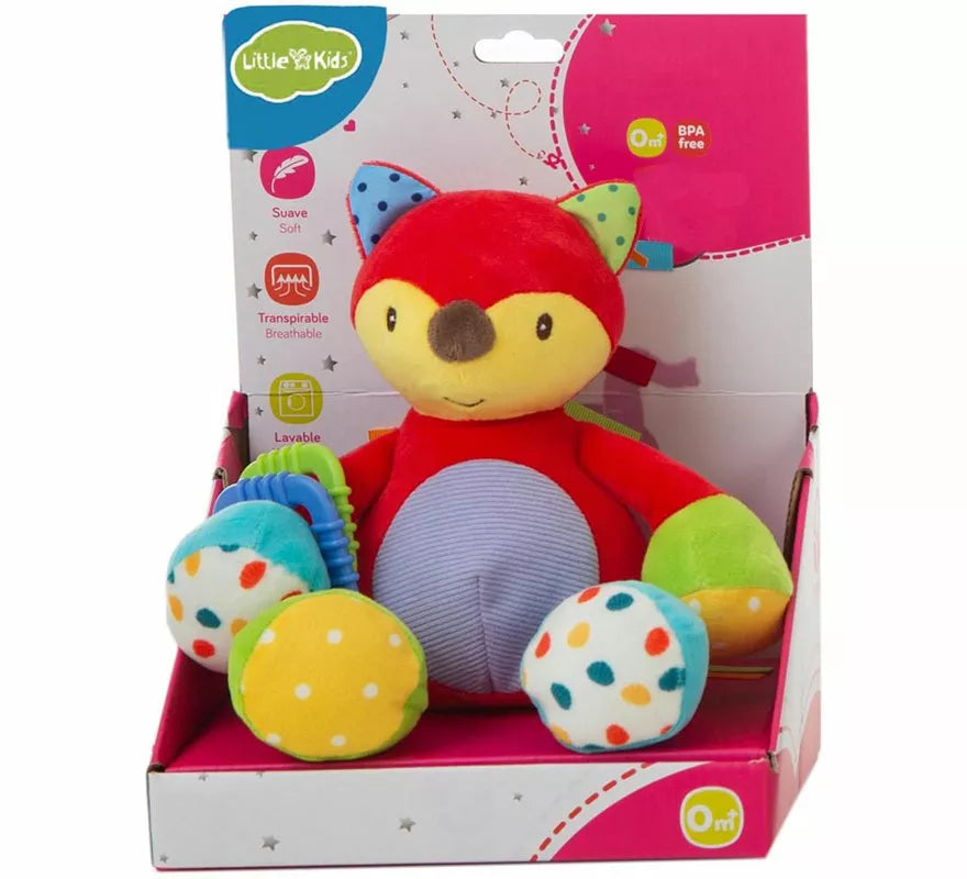 Translation missing: it.Zorro de Peluche rojo infantil de 26 cm